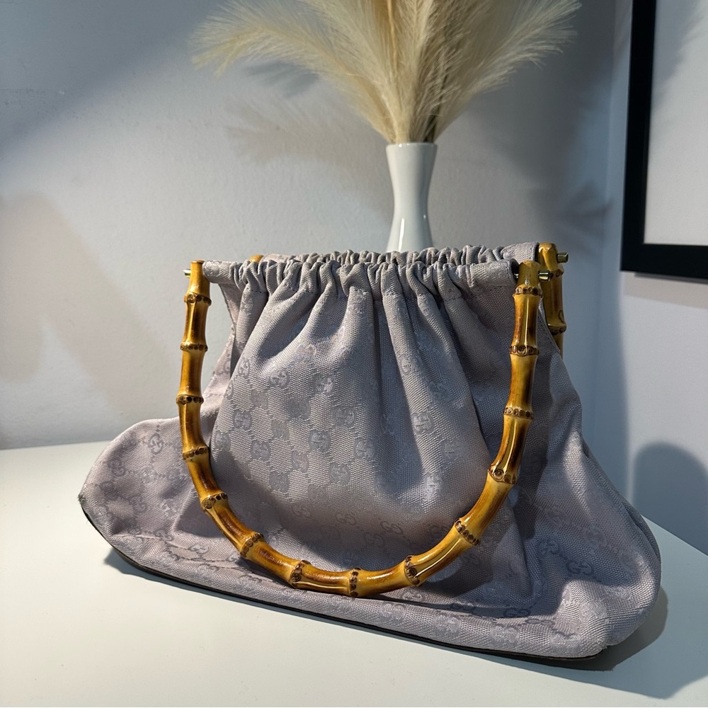 Vintage Gucci Bamboo Top Handle Purse